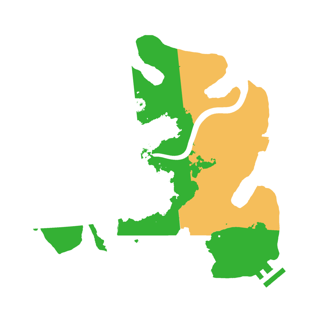 Biome Rust Map: Procedural Map, Size: 2500, Seed: 32165430