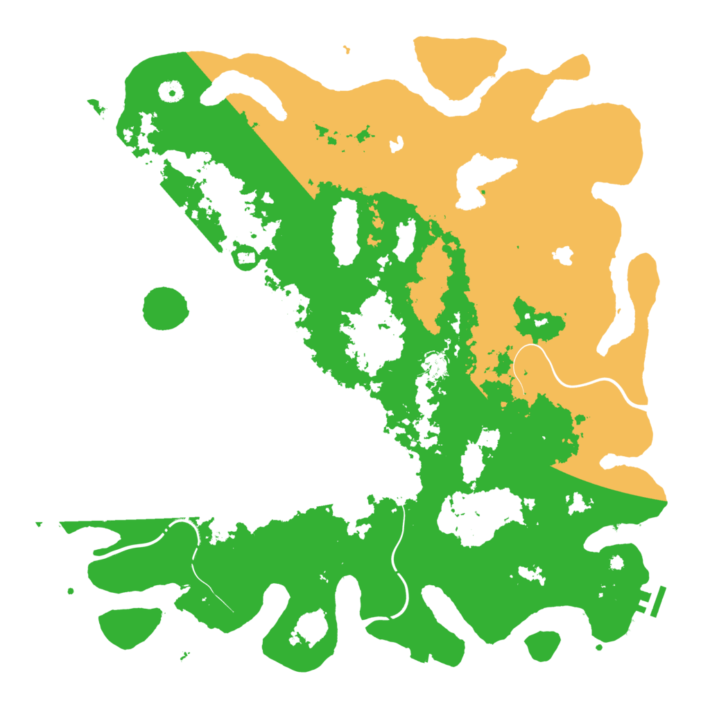 Biome Rust Map: Procedural Map, Size: 4500, Seed: 1758822611