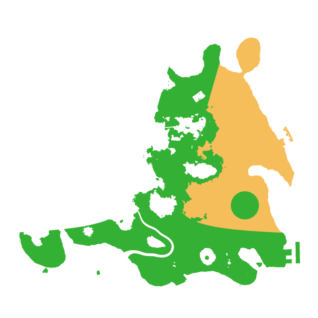 Biome Rust Map: Procedural Map, Size: 3000, Seed: 29196
