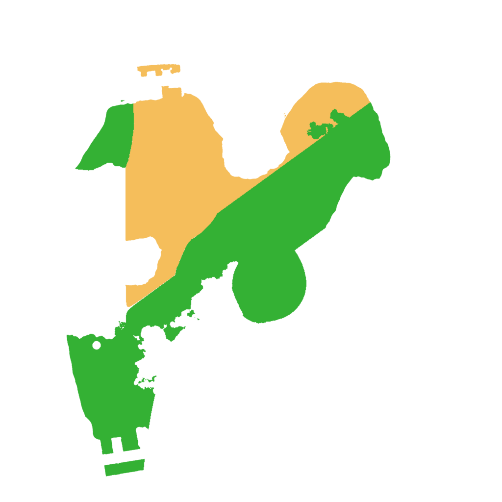 Biome Rust Map: Procedural Map, Size: 1800, Seed: 400720366