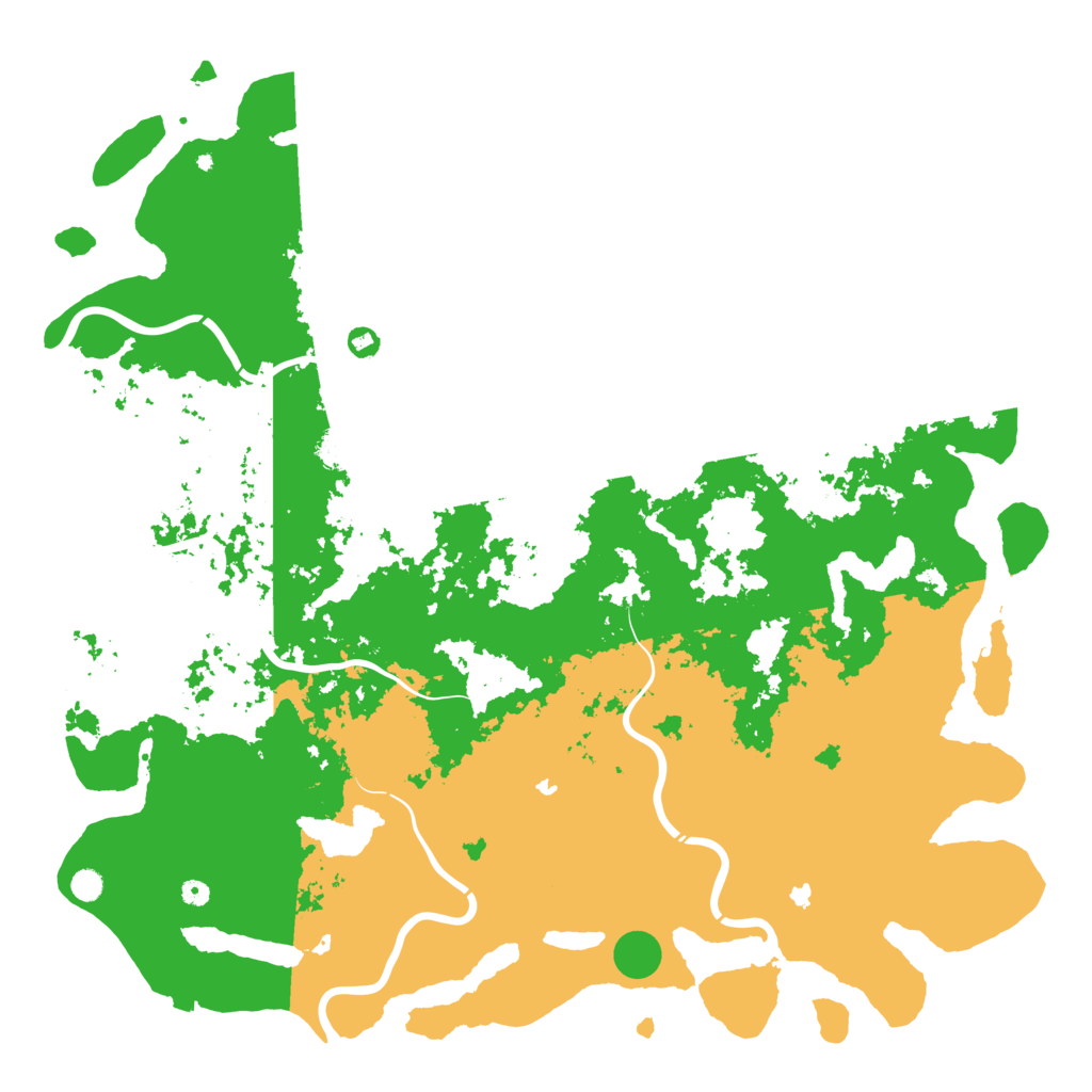 Biome Rust Map: Procedural Map, Size: 6000, Seed: 400260364