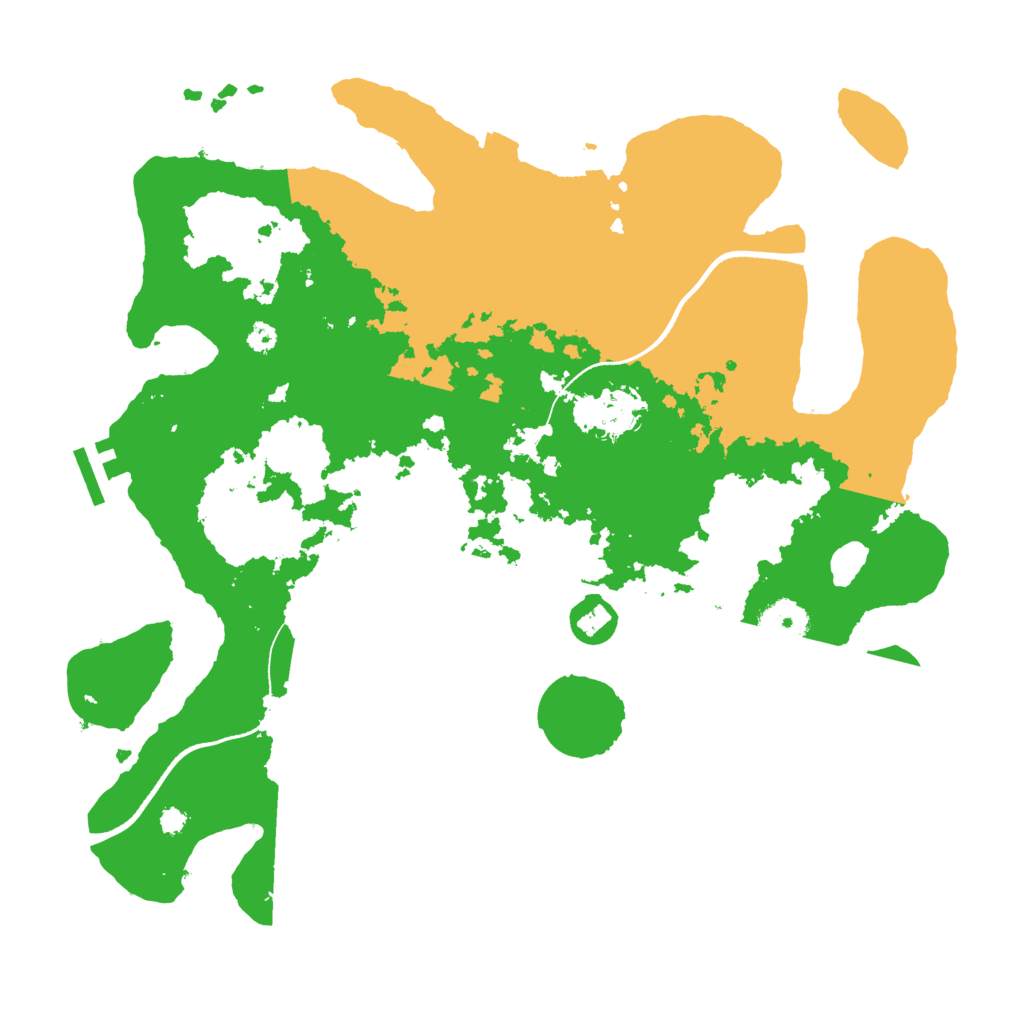 Biome Rust Map: Procedural Map, Size: 3500, Seed: 531412
