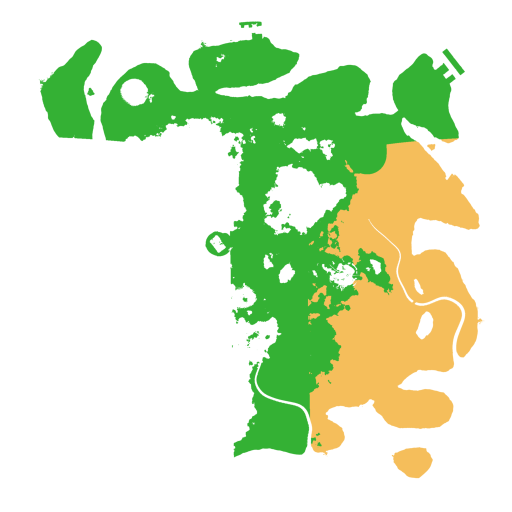 Biome Rust Map: Procedural Map, Size: 3500, Seed: 146921444