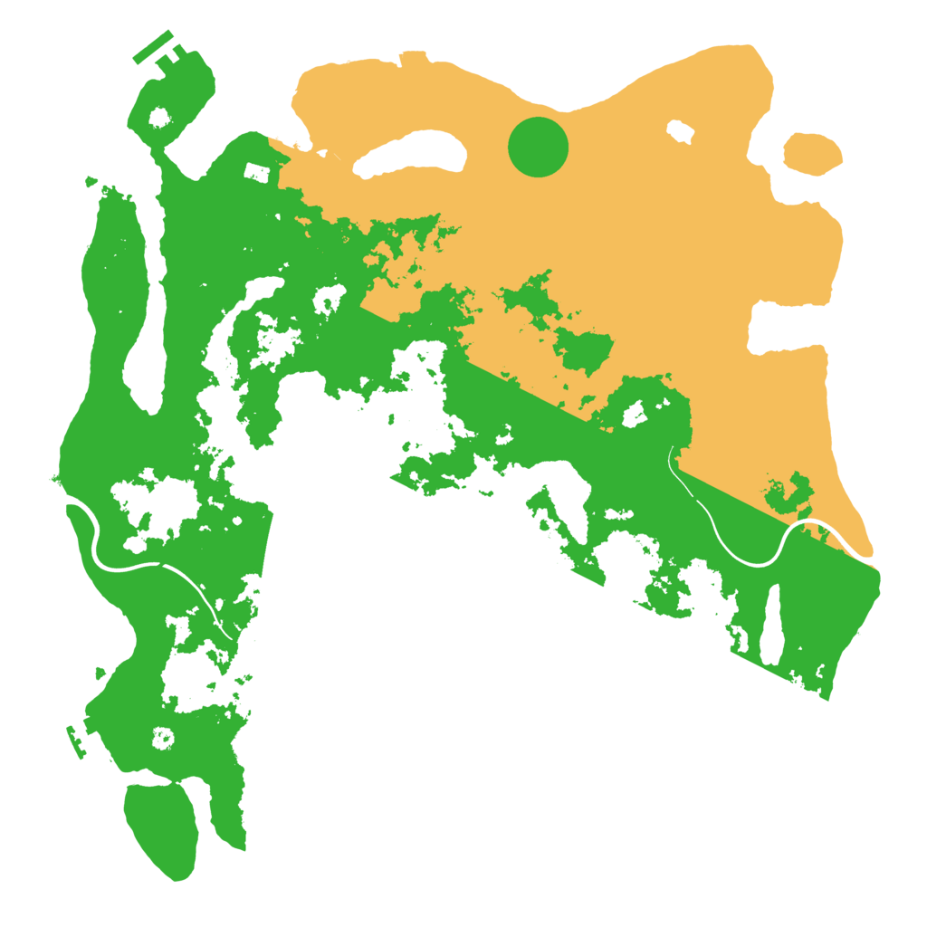 Biome Rust Map: Procedural Map, Size: 4050, Seed: 1451163675