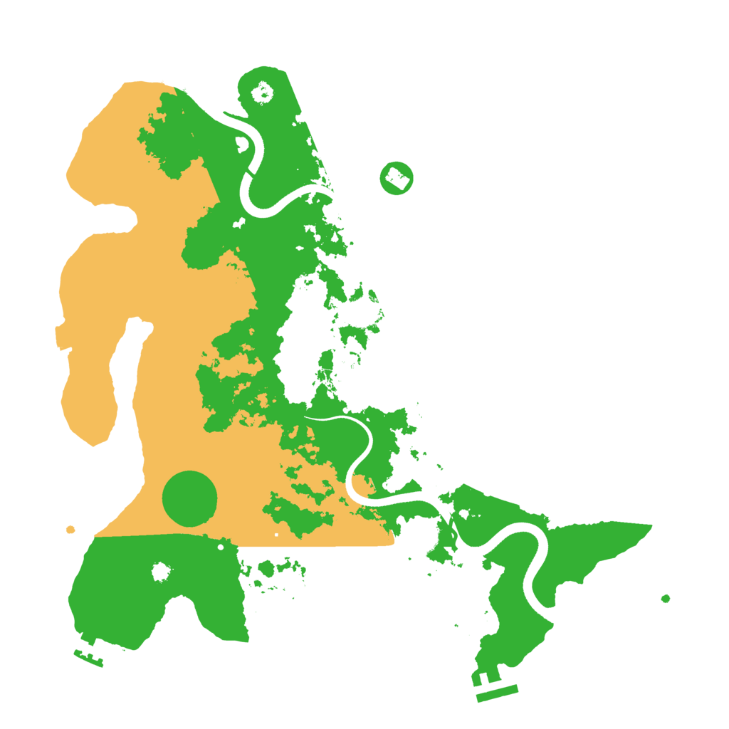 Biome Rust Map: Procedural Map, Size: 3500, Seed: 1750827736