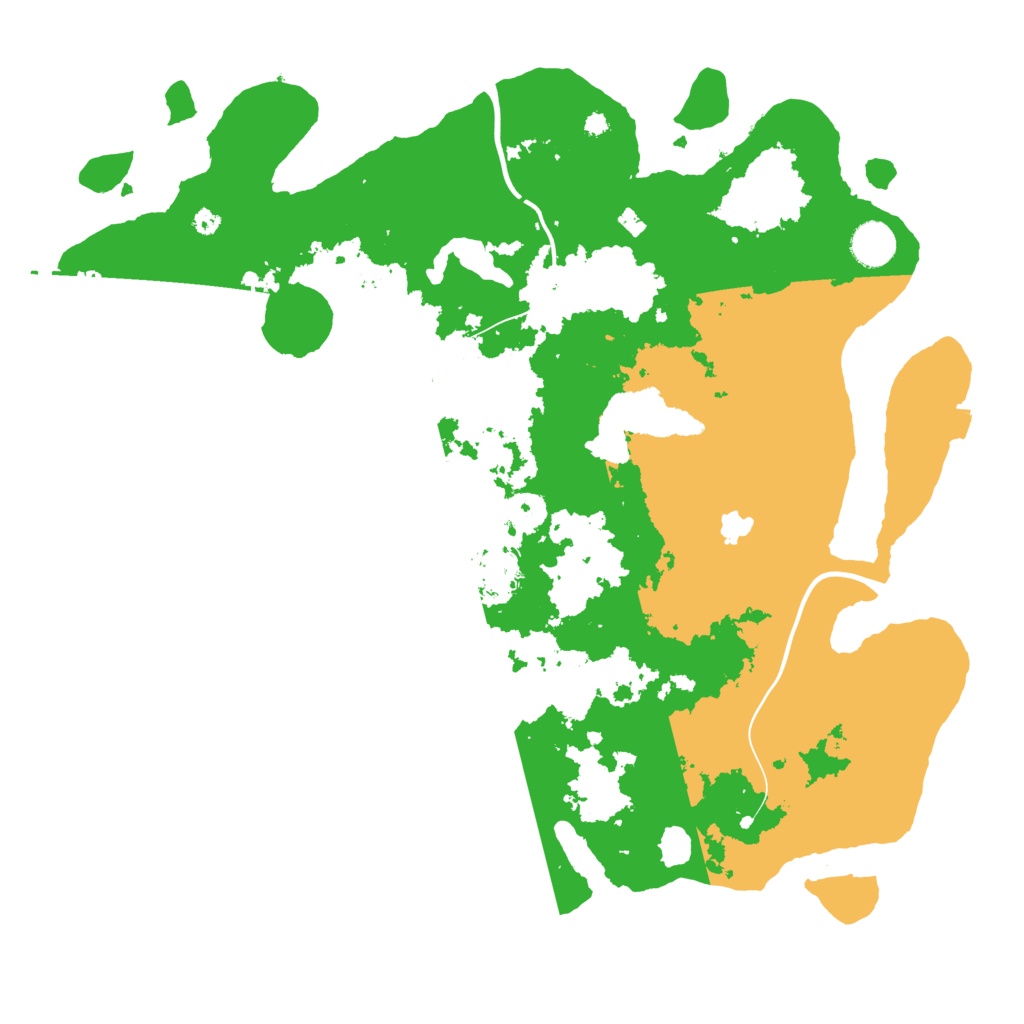 Biome Rust Map: Procedural Map, Size: 4000, Seed: 16633
