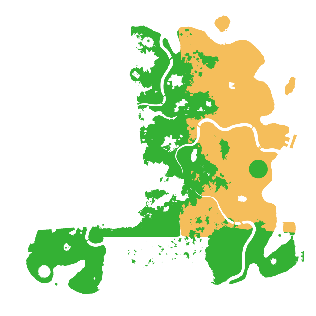 Biome Rust Map: Procedural Map, Size: 4500, Seed: 19673