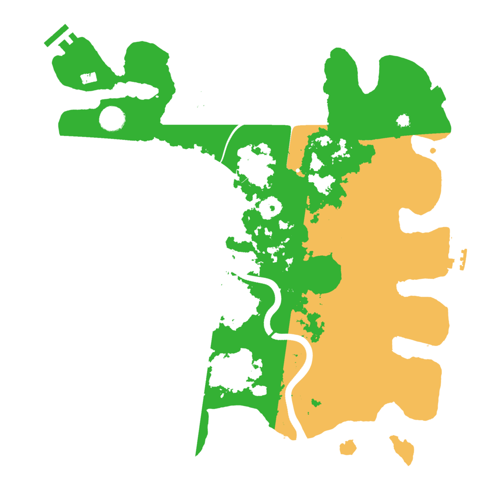 Biome Rust Map: Procedural Map, Size: 3500, Seed: 159460162
