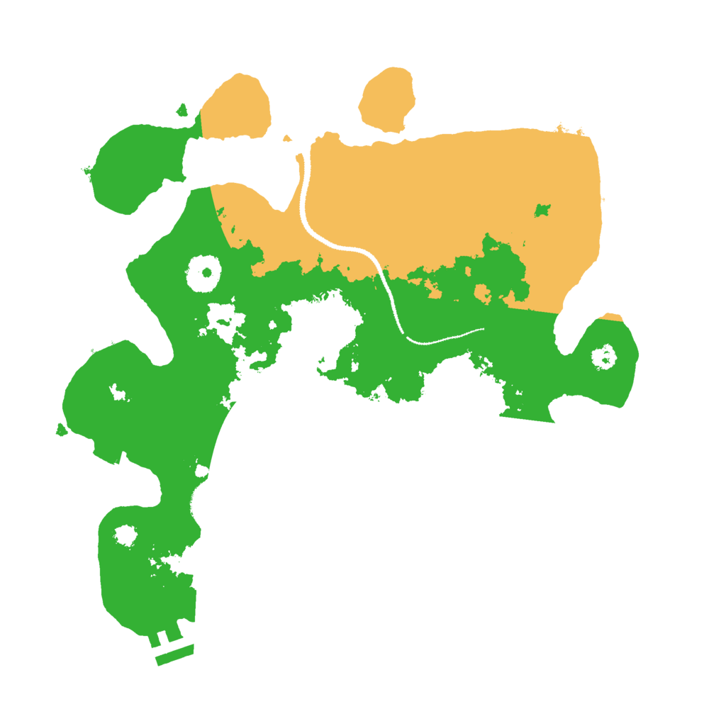 Biome Rust Map: Procedural Map, Size: 3000, Seed: 66972