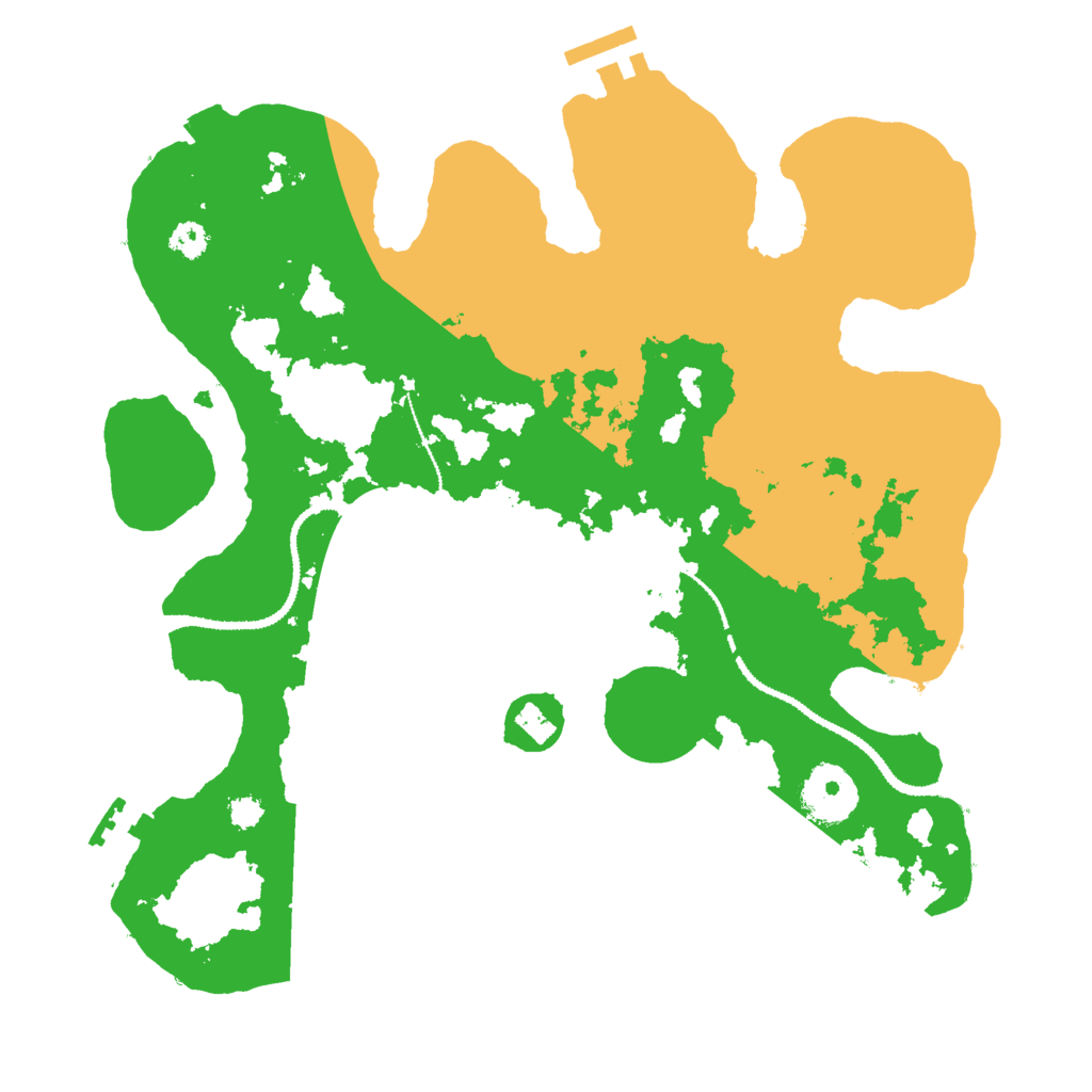 Biome Rust Map: Procedural Map, Size: 3000, Seed: 97142