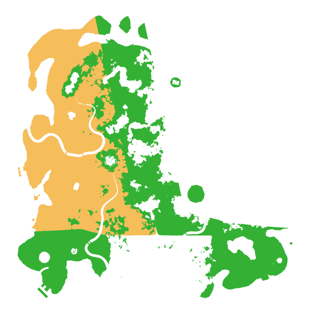 Biome Rust Map: Procedural Map, Size: 5000, Seed: 916187