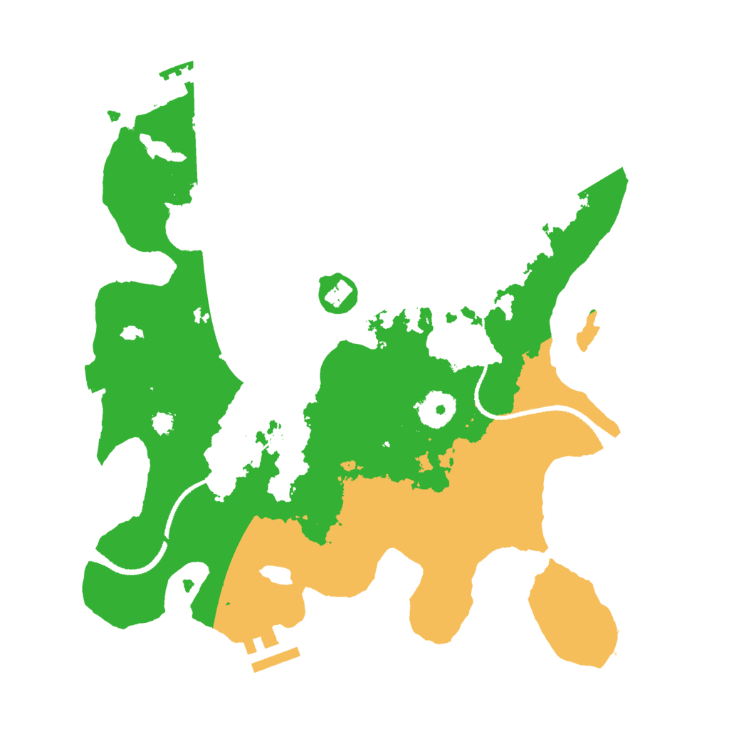 Biome Rust Map: Procedural Map, Size: 3000, Seed: 523218144
