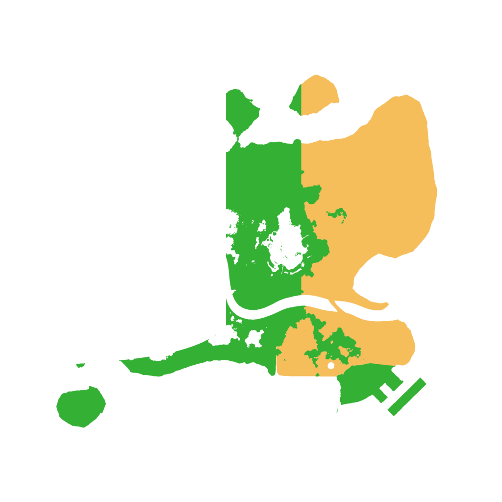 Biome Rust Map: Procedural Map, Size: 2200, Seed: 68974