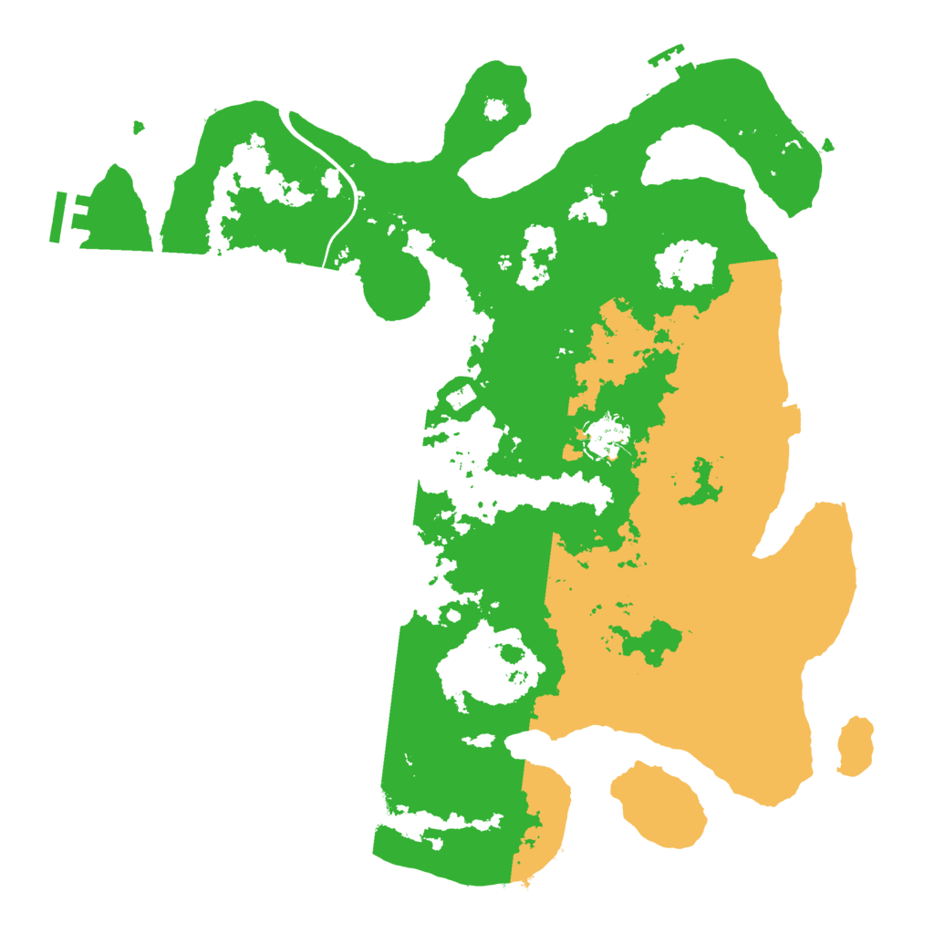 Biome Rust Map: Procedural Map, Size: 3700, Seed: 45987016