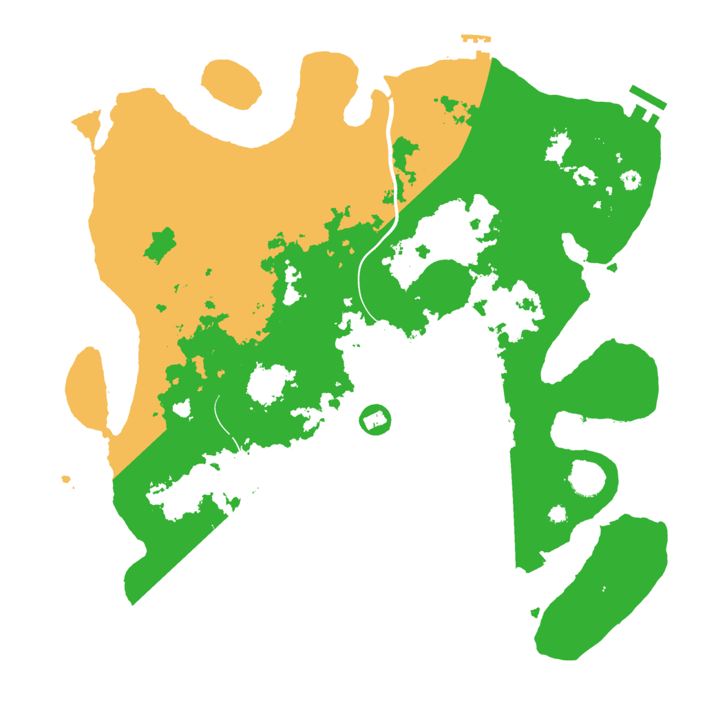 Biome Rust Map: Procedural Map, Size: 3600, Seed: 3286