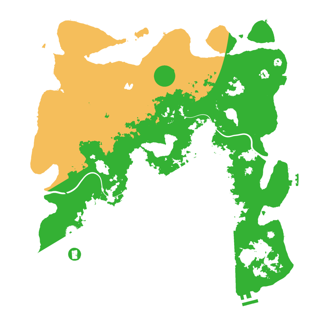 Biome Rust Map: Procedural Map, Size: 4000, Seed: 12323454