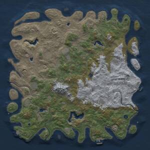 Thumbnail Rust Map: Procedural Map, Size: 5500, Seed: 992729639, 17 Monuments