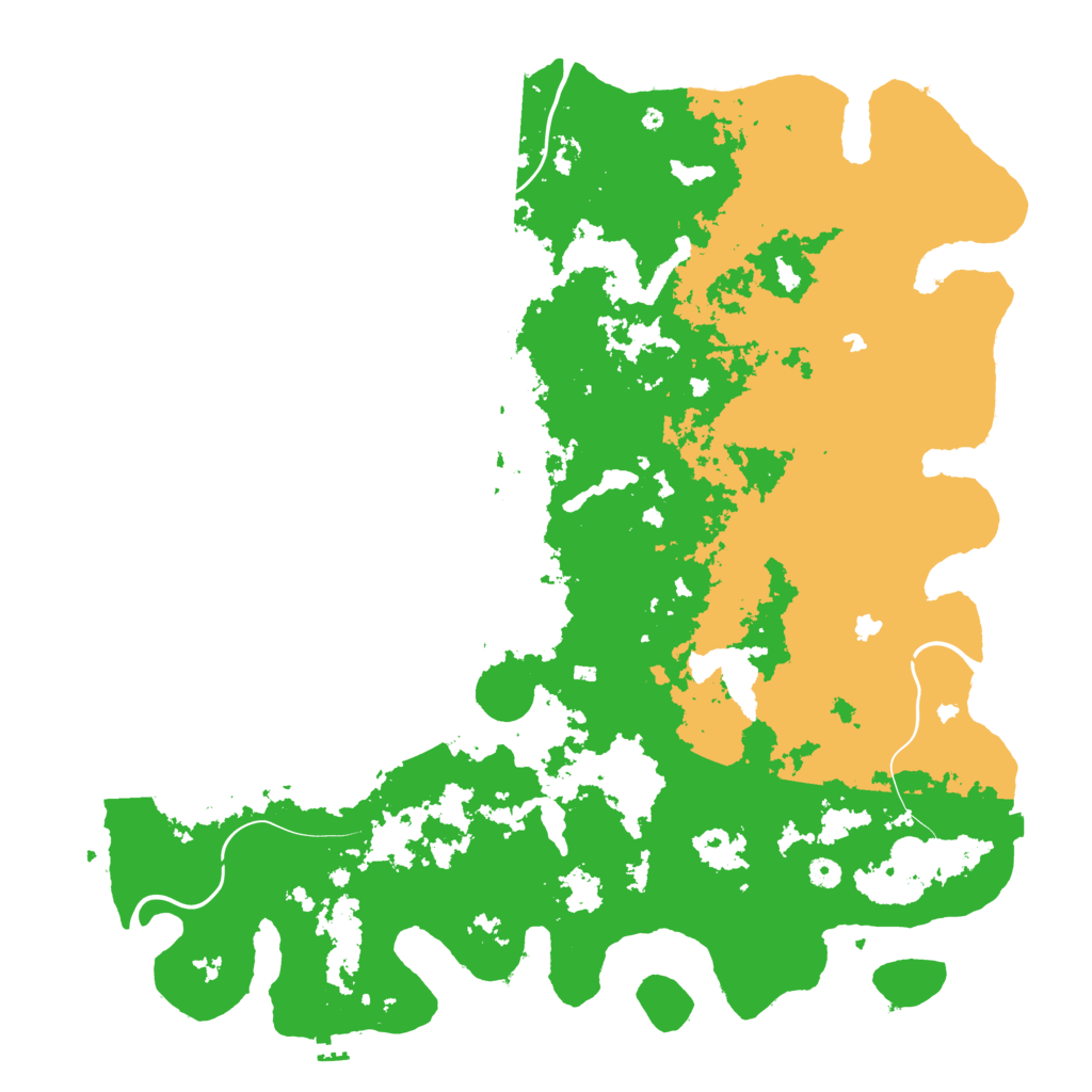 Biome Rust Map: Procedural Map, Size: 5200, Seed: 1237469825