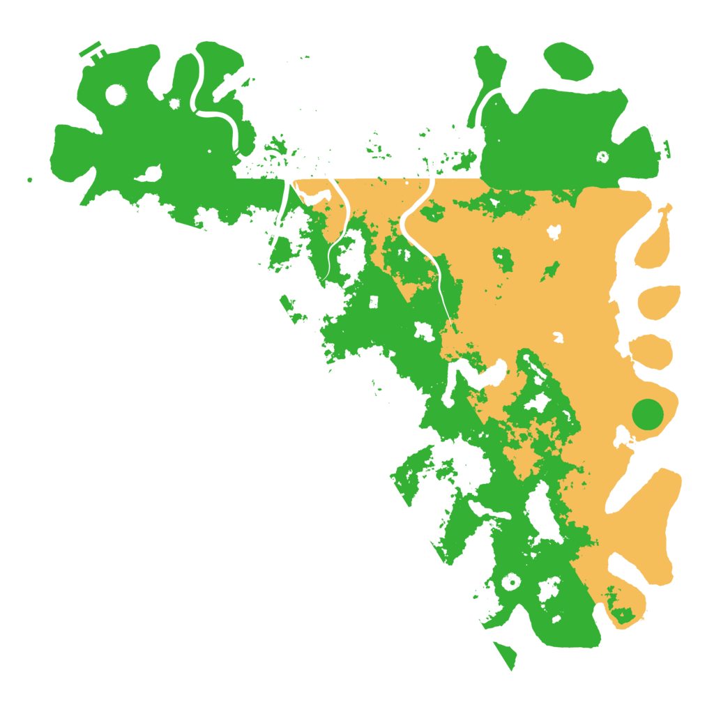 Biome Rust Map: Procedural Map, Size: 6000, Seed: 90945351