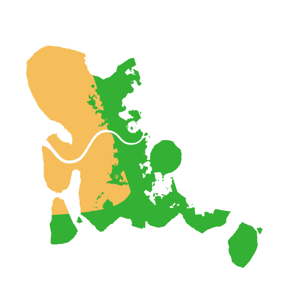 Biome Rust Map: Procedural Map, Size: 2500, Seed: 1073507398