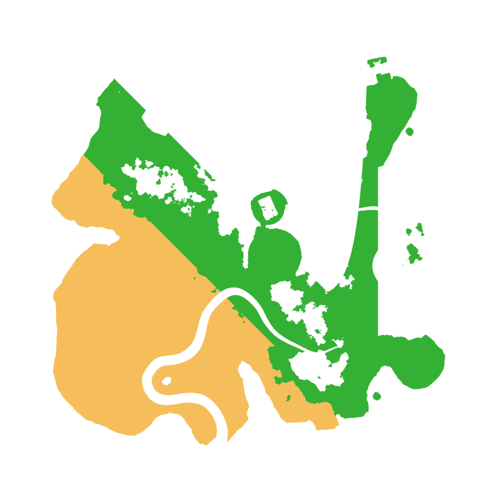 Biome Rust Map: Procedural Map, Size: 2500, Seed: 172049148