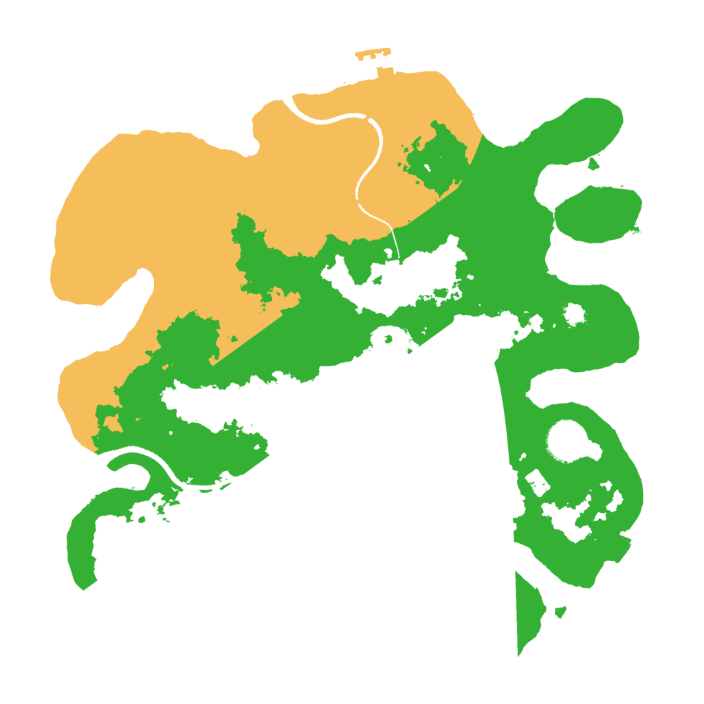 Biome Rust Map: Procedural Map, Size: 3000, Seed: 32613