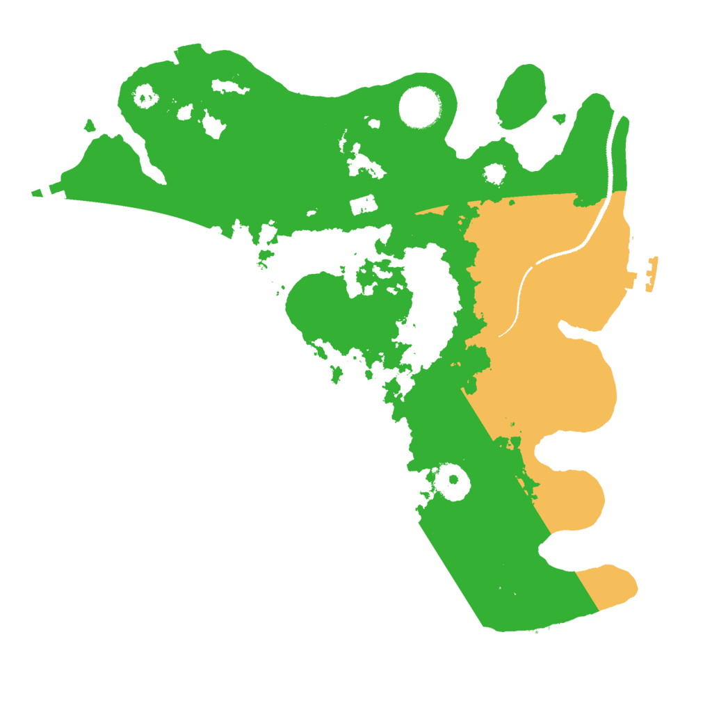 Biome Rust Map: Procedural Map, Size: 2999, Seed: 90945351