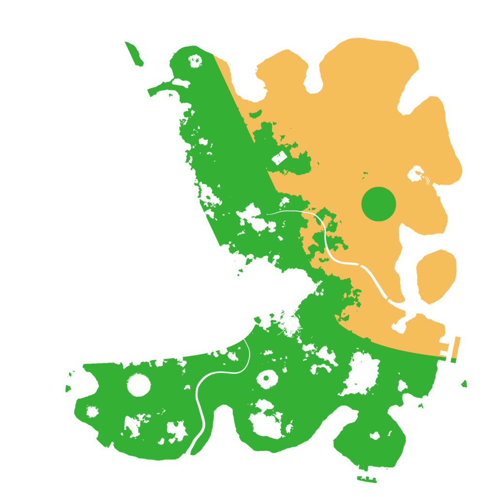 Biome Rust Map: Procedural Map, Size: 3800, Seed: 983844524