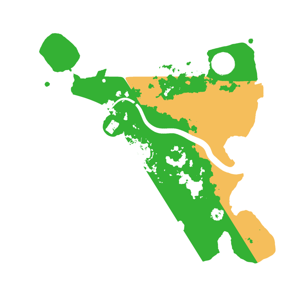 Biome Rust Map: Procedural Map, Size: 2500, Seed: 90945351