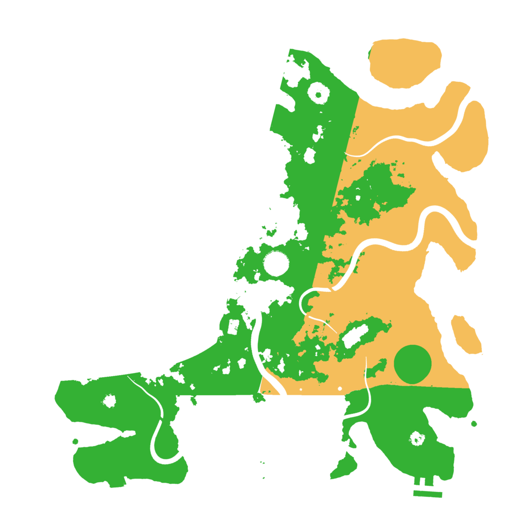 Biome Rust Map: Procedural Map, Size: 3700, Seed: 1047316695