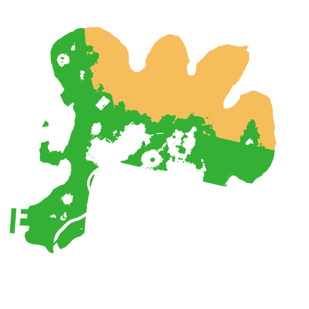 Biome Rust Map: Procedural Map, Size: 2500, Seed: 39158