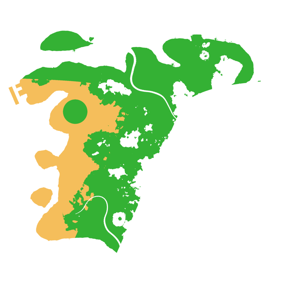 Biome Rust Map: Procedural Map, Size: 3200, Seed: 8187187