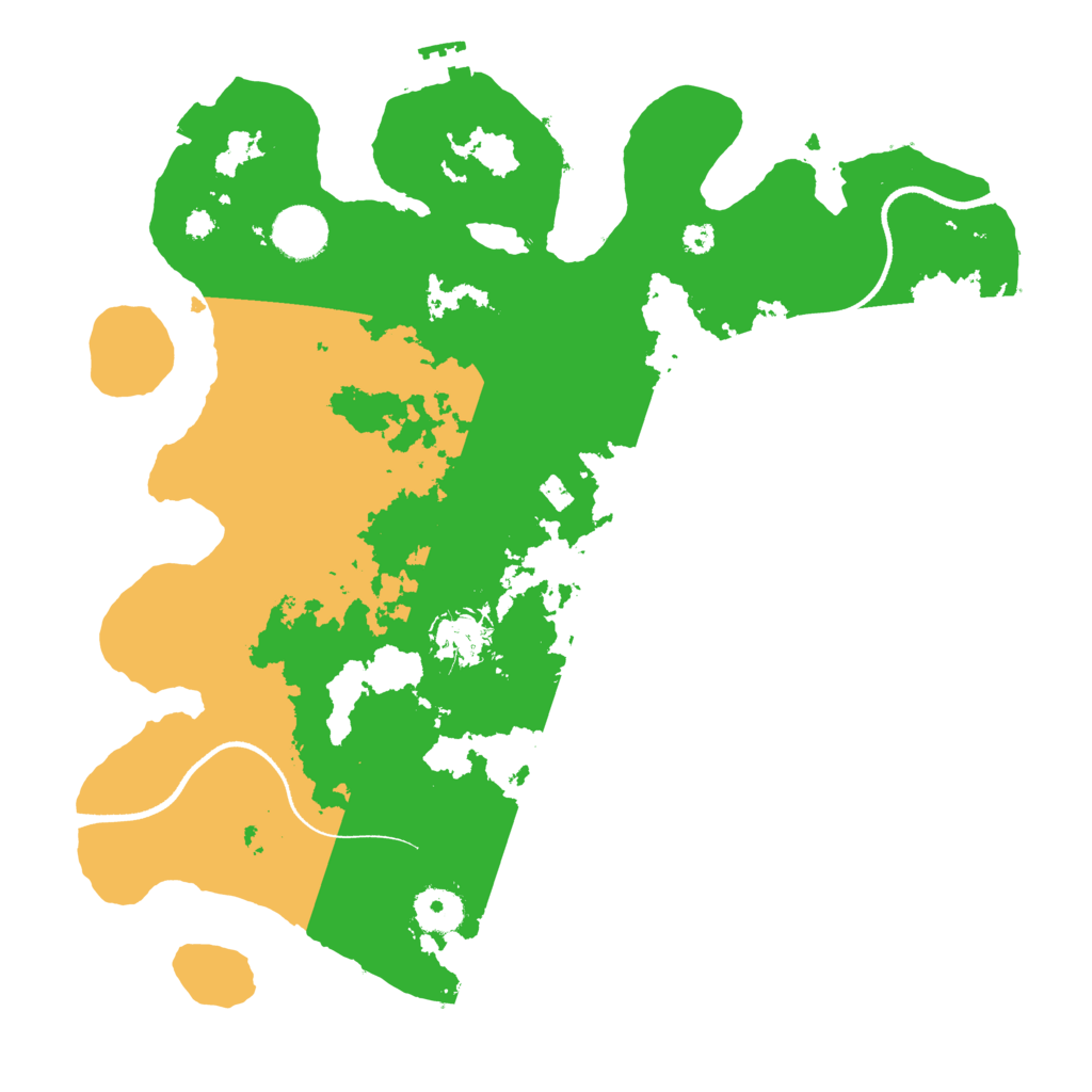 Biome Rust Map: Procedural Map, Size: 3500, Seed: 181840280