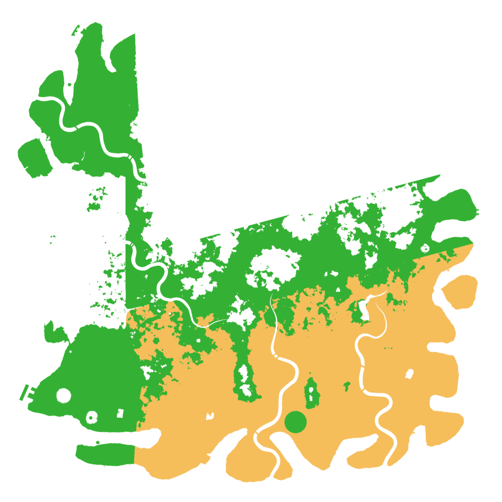 Biome Rust Map: Procedural Map, Size: 6000, Seed: 1381505428