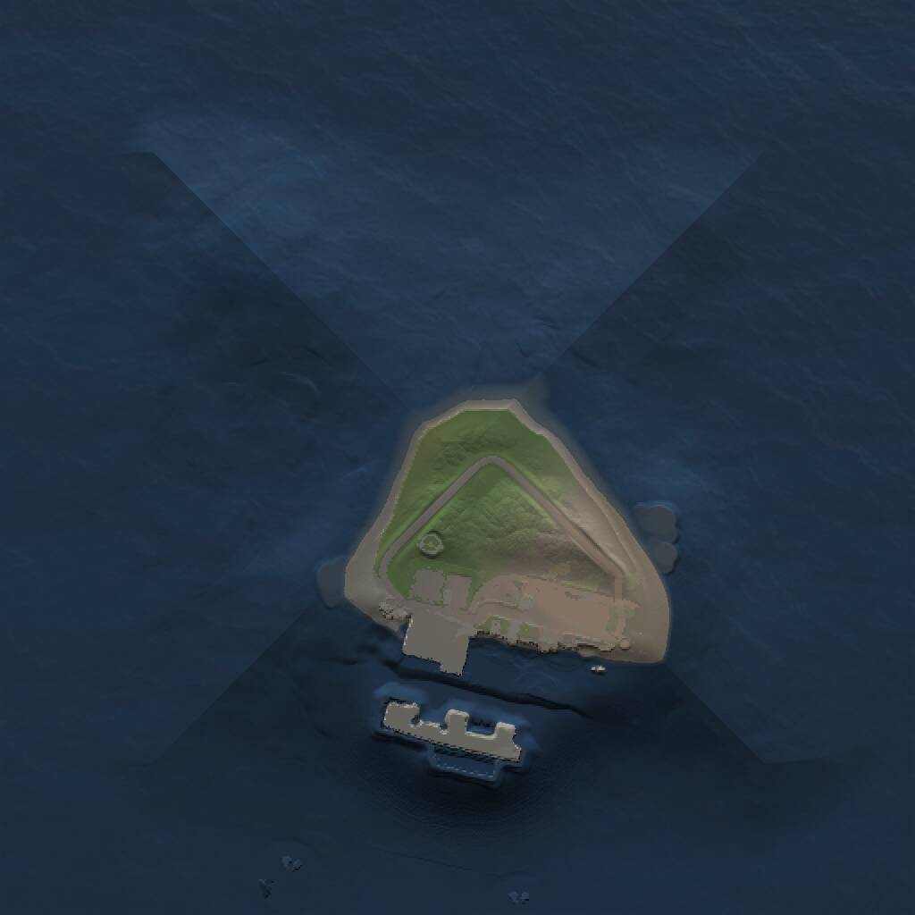 Rust Map: Procedural Map, Size: 1000, Seed: 1535732390, 2 Monuments