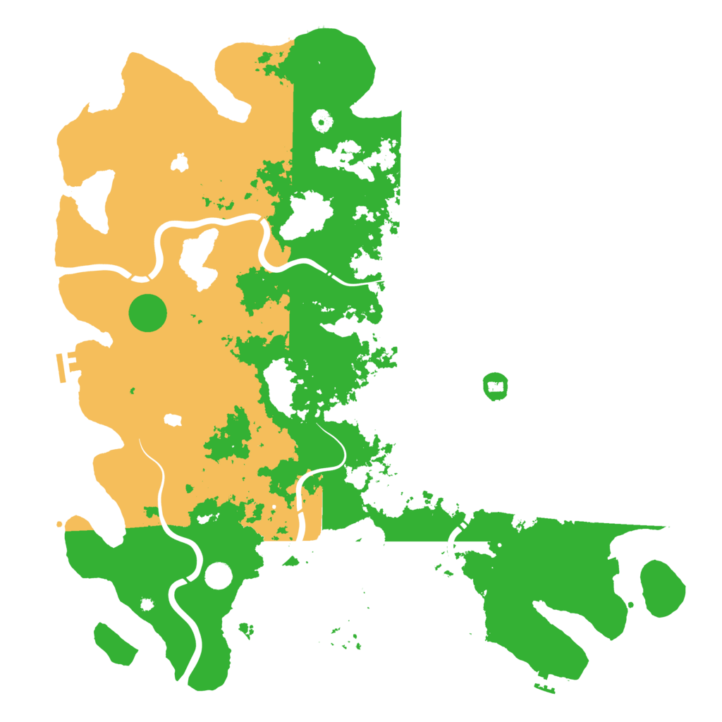 Biome Rust Map: Procedural Map, Size: 5000, Seed: 833263791