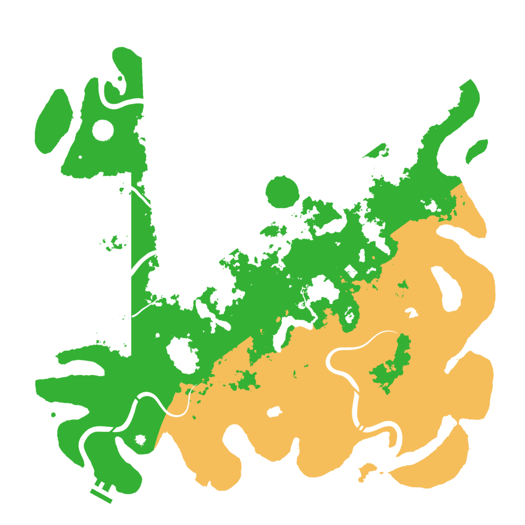 Biome Rust Map: Procedural Map, Size: 4500, Seed: 1898301270