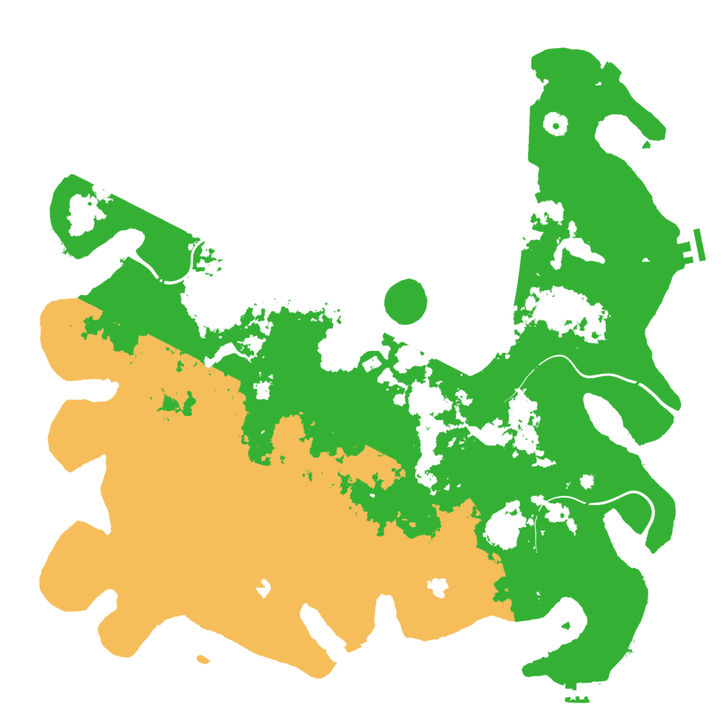 Biome Rust Map: Procedural Map, Size: 4500, Seed: 610748253