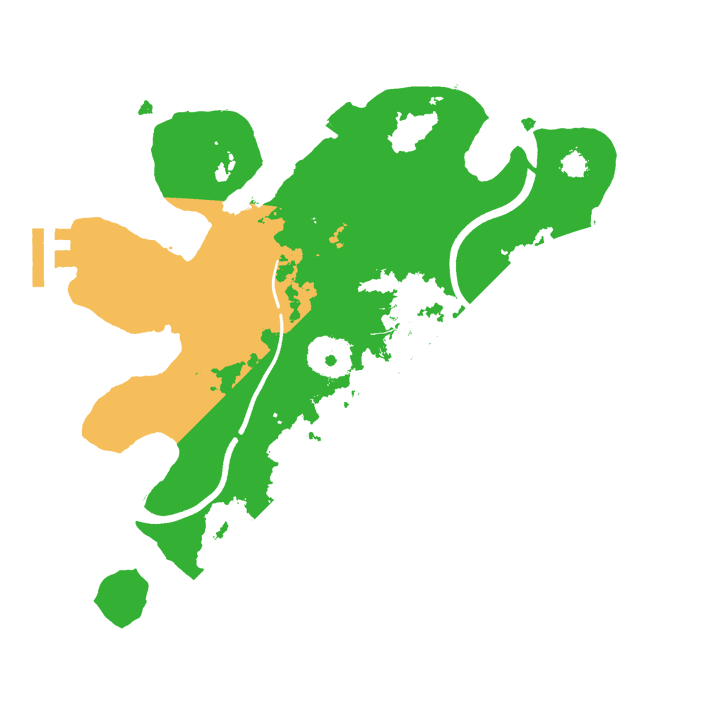 Biome Rust Map: Procedural Map, Size: 2500, Seed: 1125961420