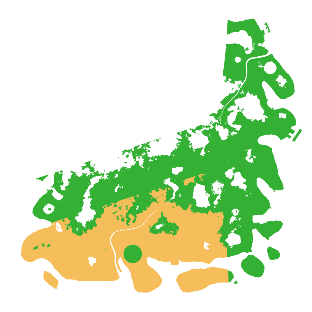 Biome Rust Map: Procedural Map, Size: 4500, Seed: 90576439