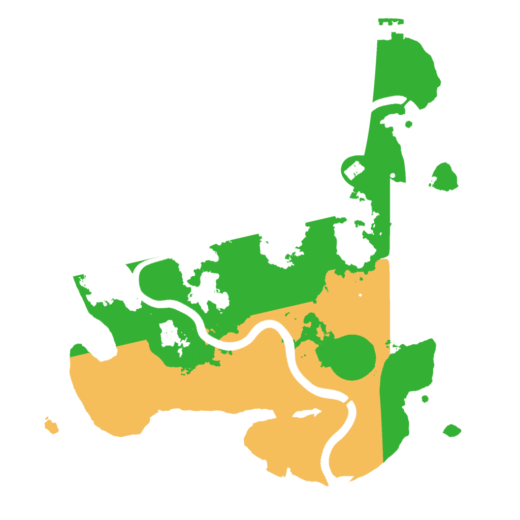 Biome Rust Map: Procedural Map, Size: 3000, Seed: 128347212