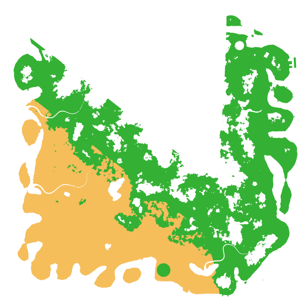 Biome Rust Map: Procedural Map, Size: 6000, Seed: 246099086