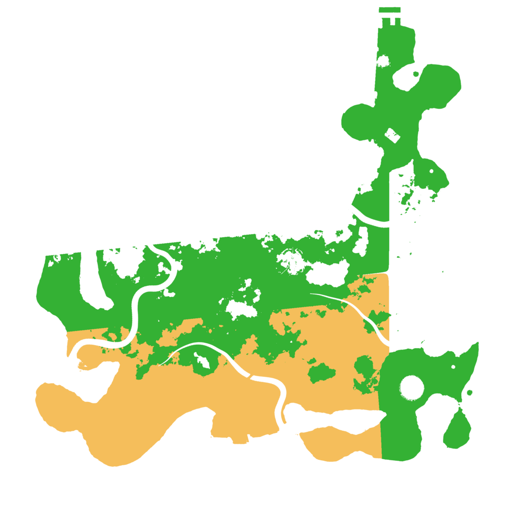 Biome Rust Map: Procedural Map, Size: 3800, Seed: 620182937