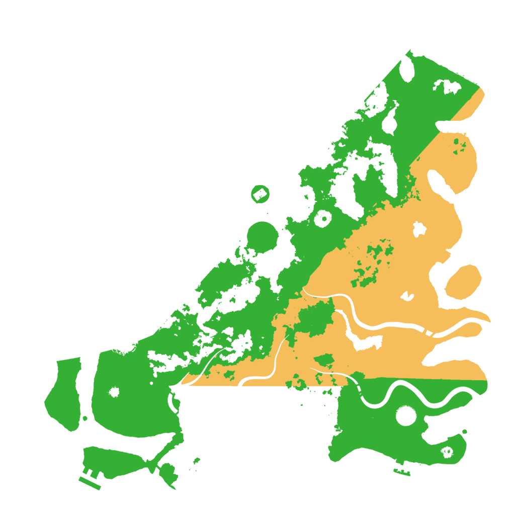 Biome Rust Map: Procedural Map, Size: 4500, Seed: 1307590186