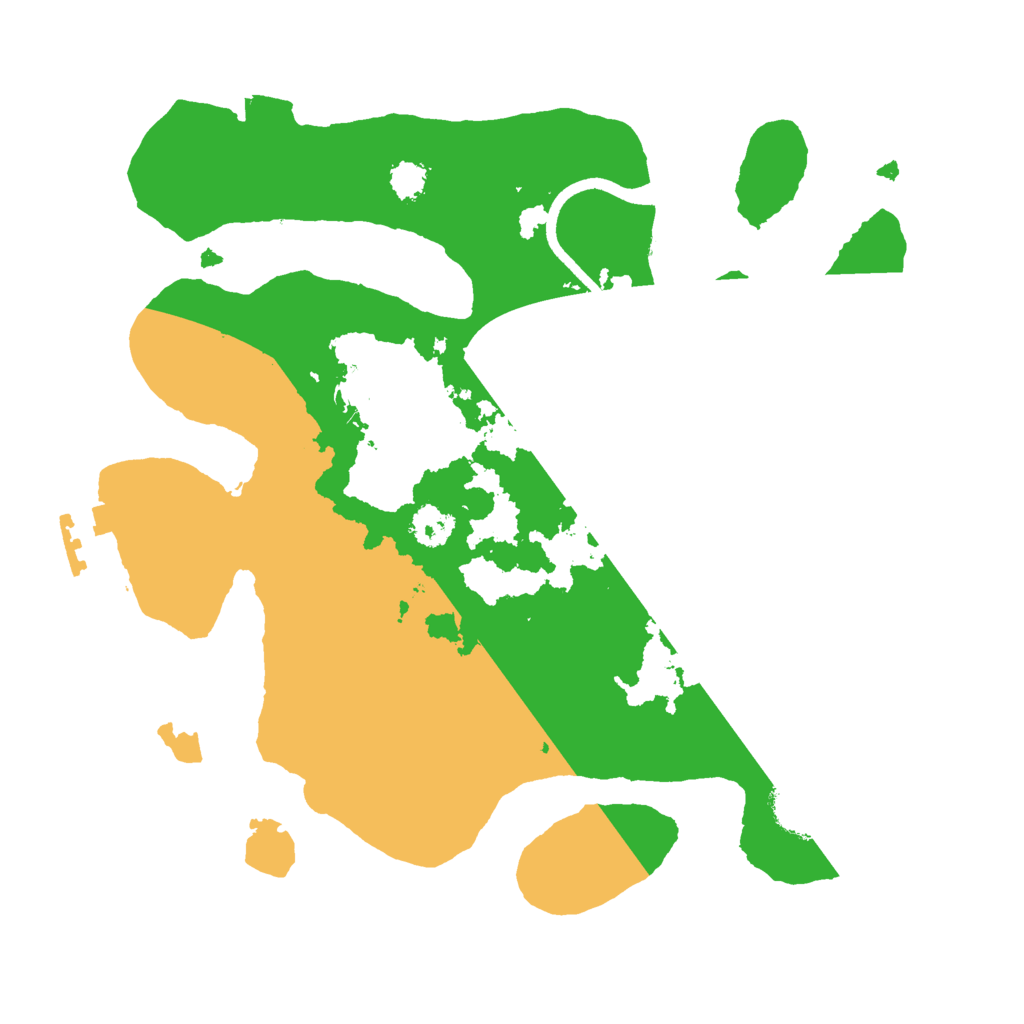 Biome Rust Map: Procedural Map, Size: 2500, Seed: 74617
