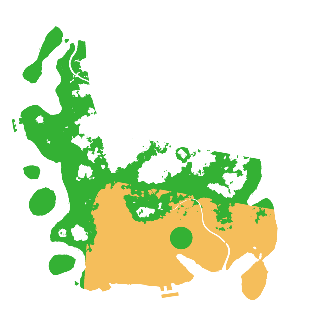 Biome Rust Map: Procedural Map, Size: 3700, Seed: 452628821