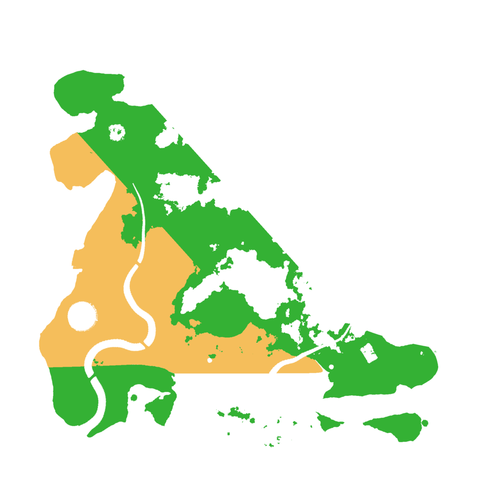 Biome Rust Map: Procedural Map, Size: 3000, Seed: 4843123