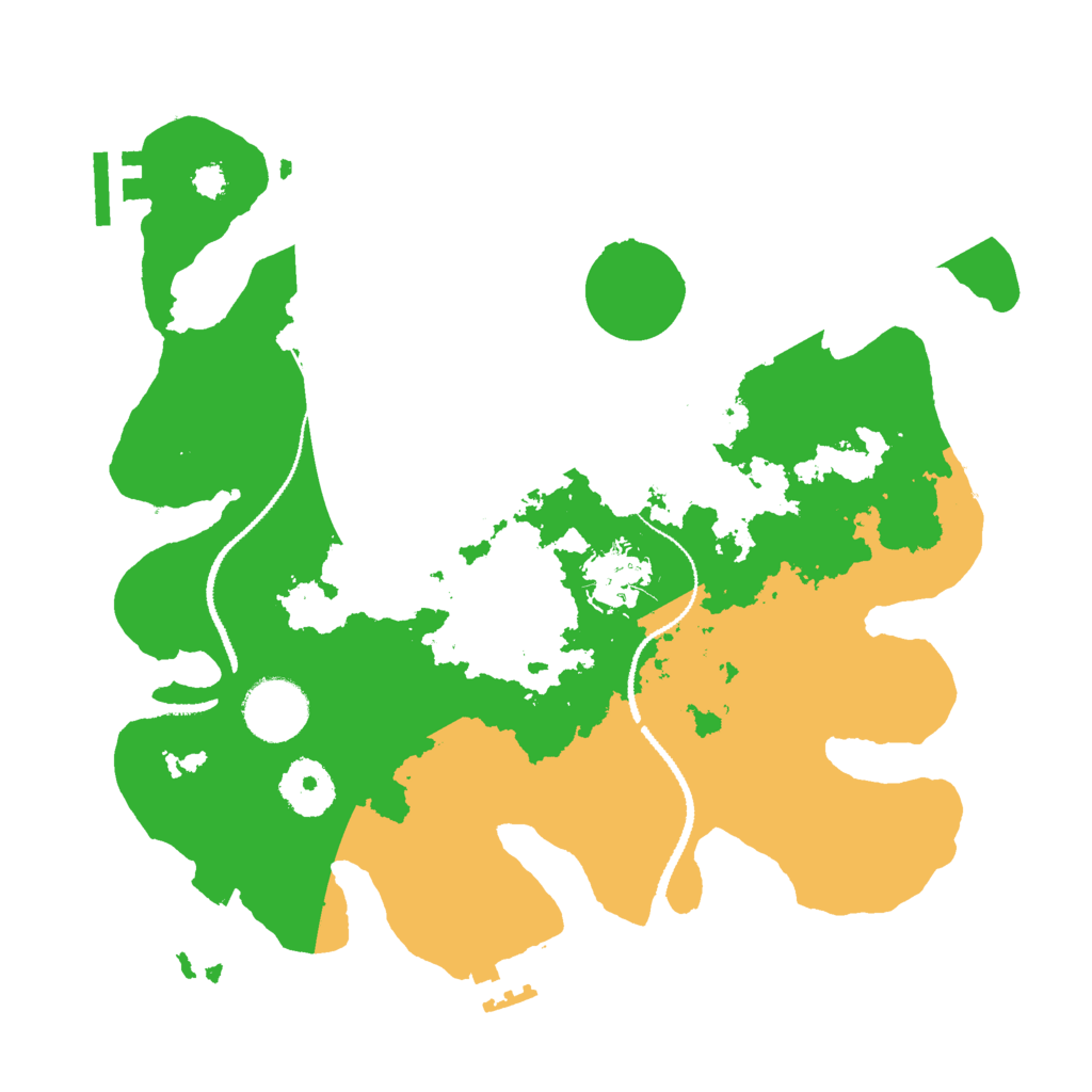 Biome Rust Map: Procedural Map, Size: 3000, Seed: 64536