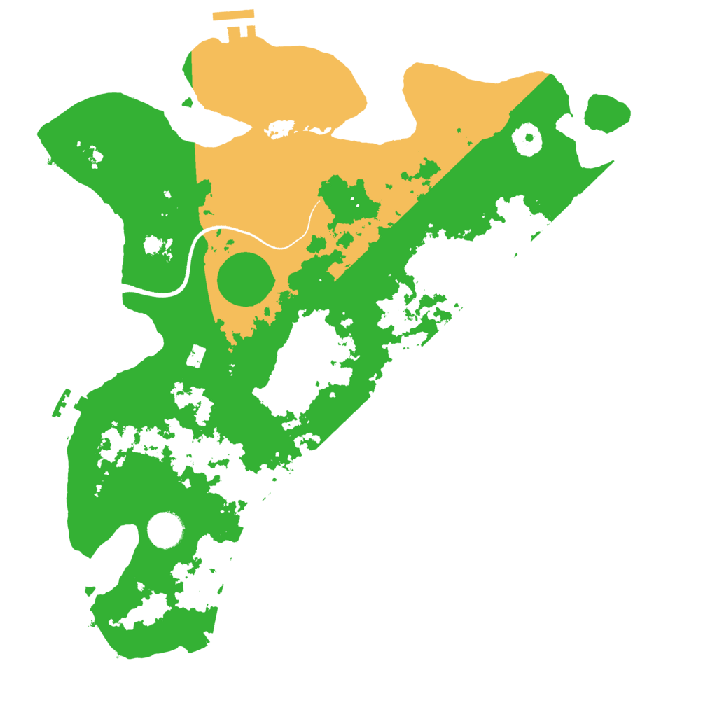 Biome Rust Map: Procedural Map, Size: 3500, Seed: 5264