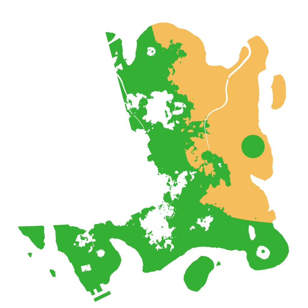 Biome Rust Map: Procedural Map, Size: 3500, Seed: 19980501